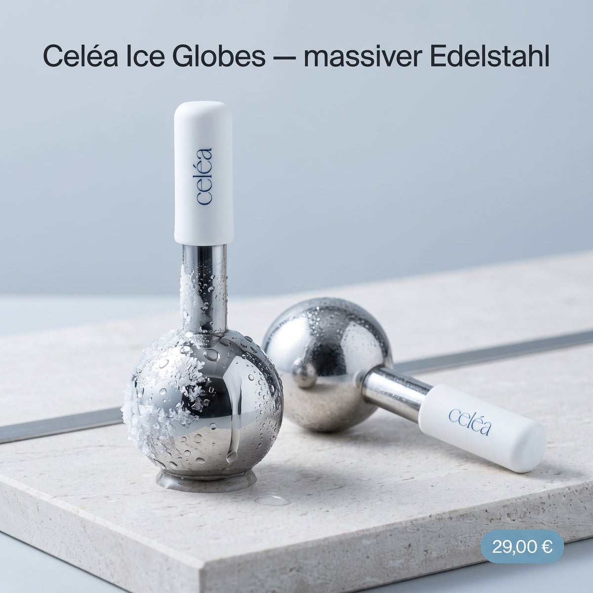 Celéa Ice Globes – 2er-Set aus Edelstahl